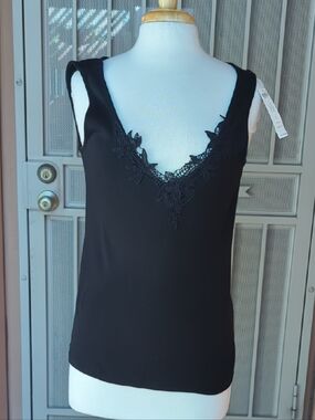 Chico's Black Ultimate Tee with White Logo